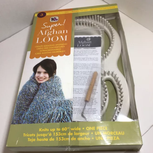 Open Box KB Super 60” Afghan Loom Knitting Kit Board