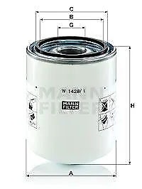 Filtro idraulico da lavoro filtro uomo W1428/1 per Claas Arion 4.6 12->