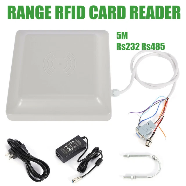 UHF RFID Card Reader Middle Distance Range With 8dbi Antenna Rs232/rs485