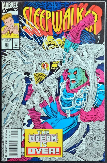 Sleepwalker #33 (1991) HTF Final Issue Marvel Comics Low Print NM Very Nice Copy
