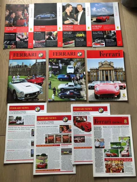 Ferrari Owners Club / Ferrari News Magazine Bundle