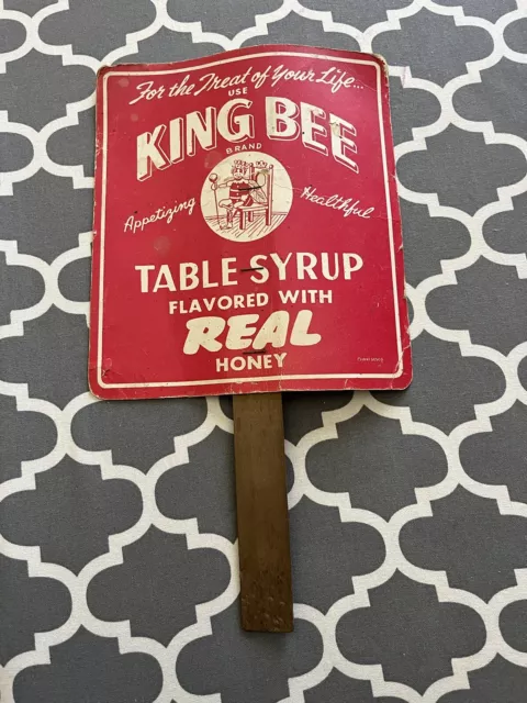 jackson tennessee hand fan 1941 king bee table syrup advertisement tenn tn