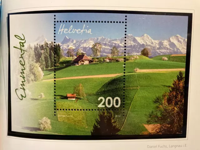 Schweiz 2014 Block Emmental postfrisch