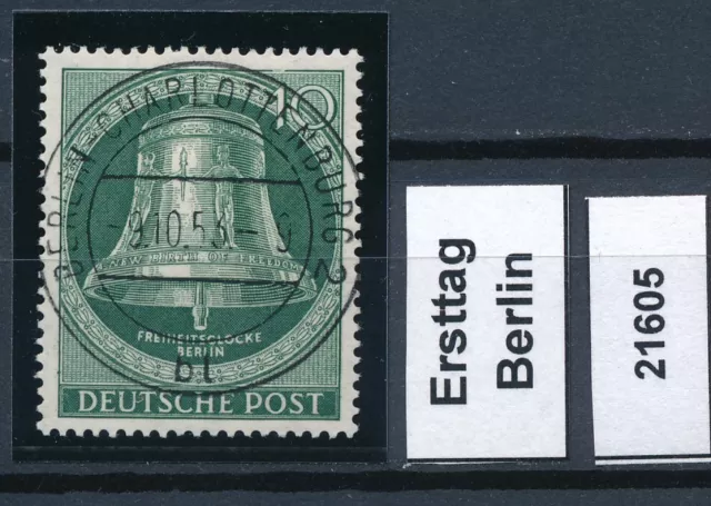 21605) Ideal: Berlin 102 zentrisch Vollstempel Berlin-Charlottenburg 2bl Ersttag