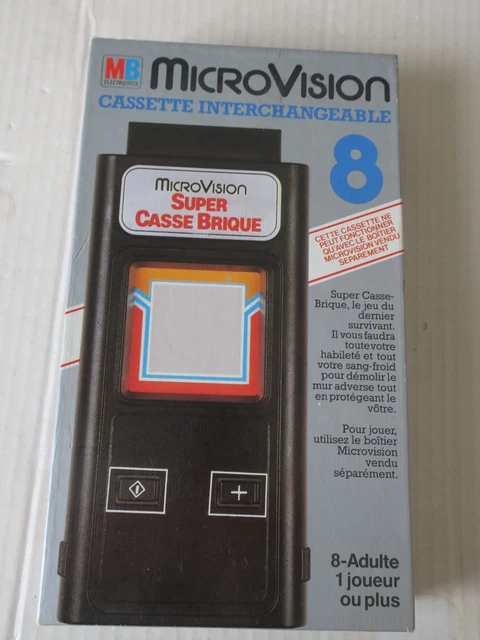 Façade (cartouche) De Jeu Microvision Casse-Brique - Bon état - Pour Console Rétro