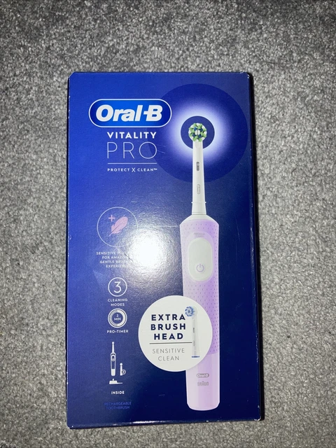 Cepillo de dientes eléctrico oral b vitality pro con cabeza extra totalmente nuevo sin abrir