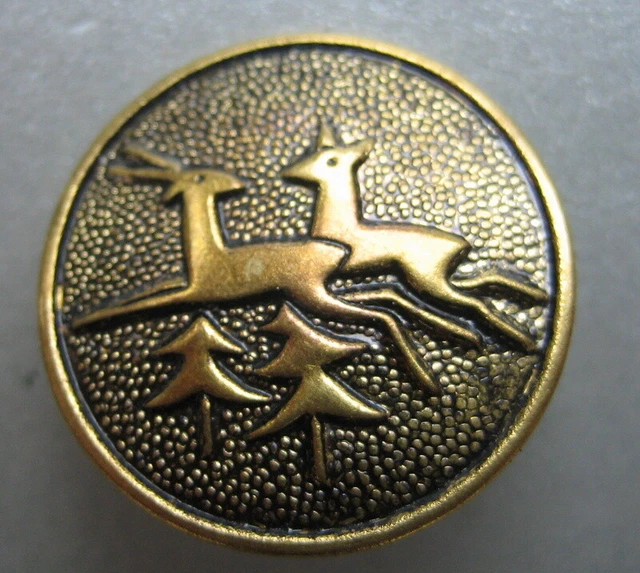 ANCIEN BOUTON CERF CHASSE VENERIE ANTIQUE DEER HUNT BUTTON XIX ANCIEN BOUTON CERF CHASSE VENERIE ANTIQUE DEER HUNT BUTTON XIX