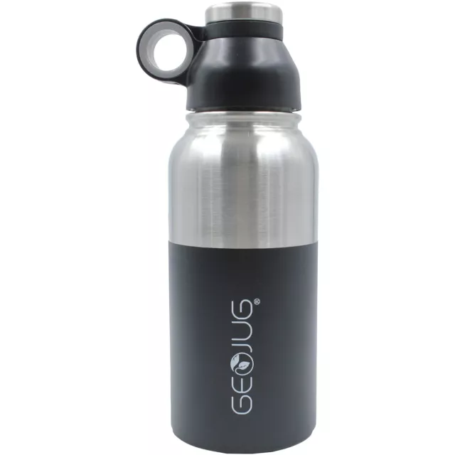 GEOJUG Stainless Steel Vacuum-Insulated Water Bottle (32-Ounce)