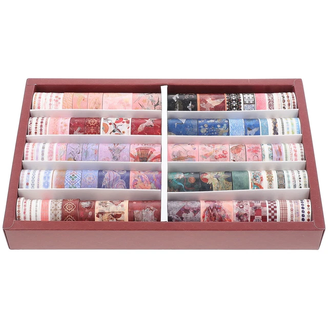 100 Rolls Ruban De Masquage Ruban Washi Ordinateur Portable Stickers Cadeau