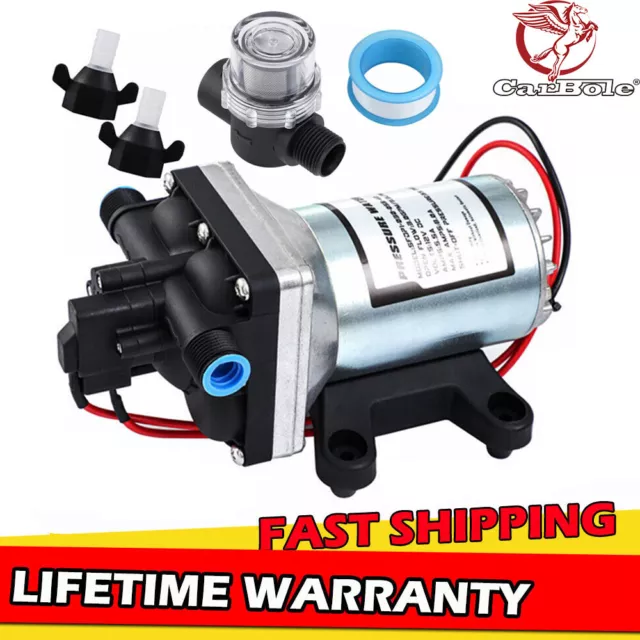 4009 12V Replace SHURflo Water Pump &Twist on Filter 55PSI Caravan Boat Marine