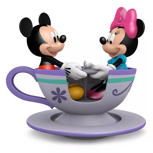 Teacup For Two 2016 Hallmark Disney Christmas Ornament Mickey & Minnie Mouse NIB