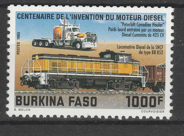 Burkina  Faso  train locomotive  diesel  1993  num 871 **