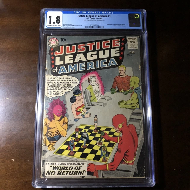 Justice League of America #1 (1960) - Premiere Issue! 1st Despero!  - CGC1.8