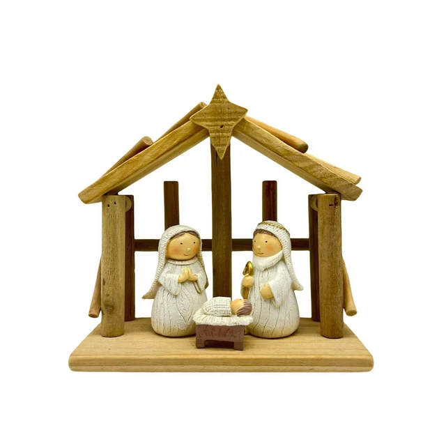 Kaxenig Crèche De Noël, 12 Pièces Ensemble De Nativité De Noël