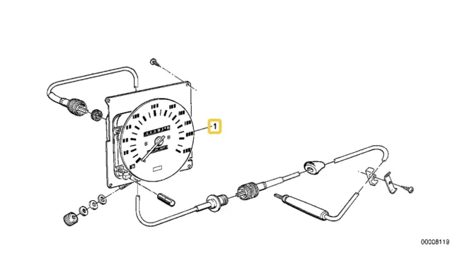 Speedometer for BMW E-21
