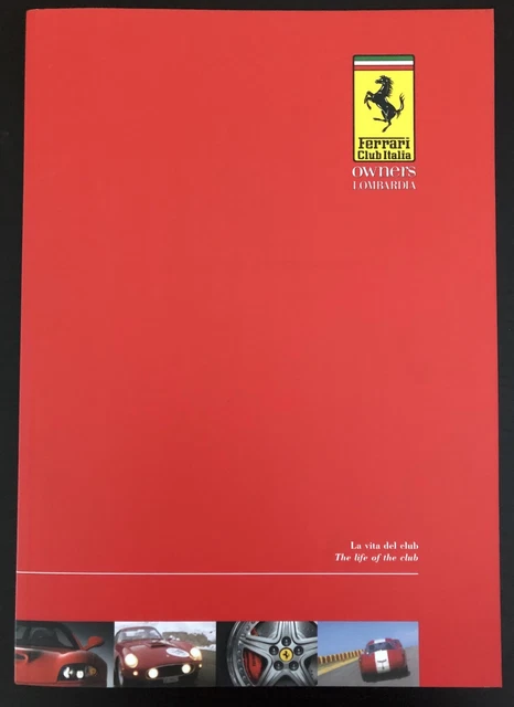 Magazine Revue Rivista Ferrari Owners Club Lombardi Italie Official Brochure