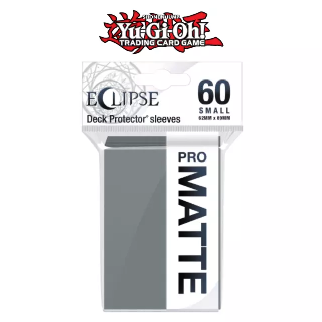 Yu Gi Oh Sleeves Smoke Grey Ultra PRO Eclipse Matte Small Grau