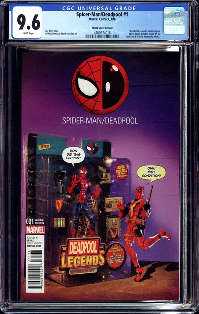 SPIDER-MAN DEADPOOL #1 (2016 Marvel) CGC 9.6 NM+ PHOTO VARIANT