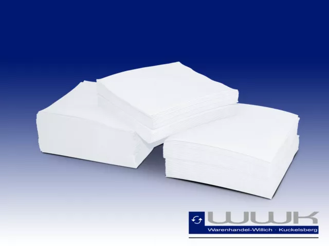 5000 Prägeservietten 1 lagig 1/4 Falz weiß 33 x 33 cm Papierservietten