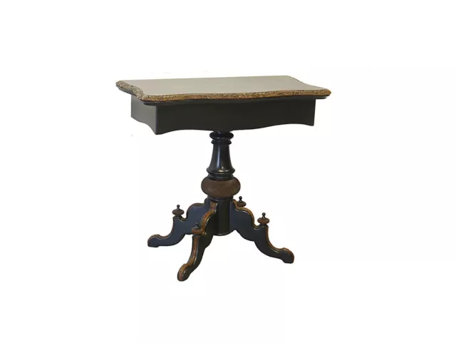 Spieltisch Wandtisch Konsolentisch Antik Gründerzeit Massivholz (10868)