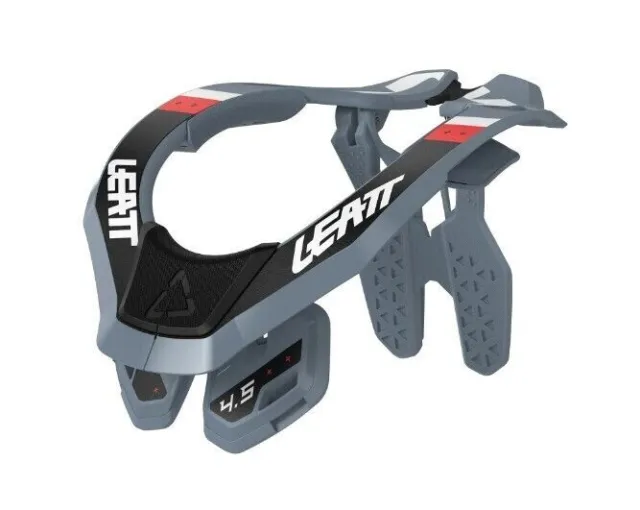 Leatt 4.5 Titanium Gray Motocross ATV BMX Neck Brace  Adult Large/XL