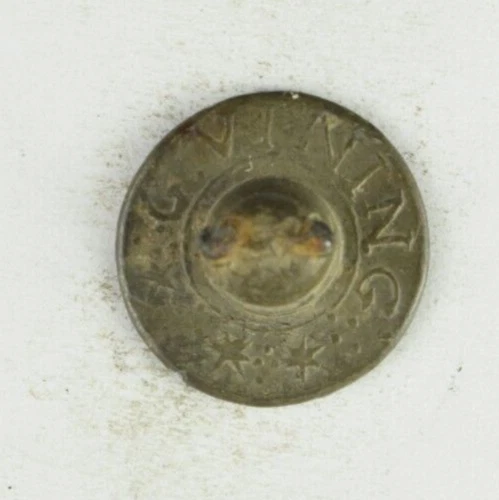 1780's-1810 Era G. Vining Backmark Pewter Colonial Era Button L9B