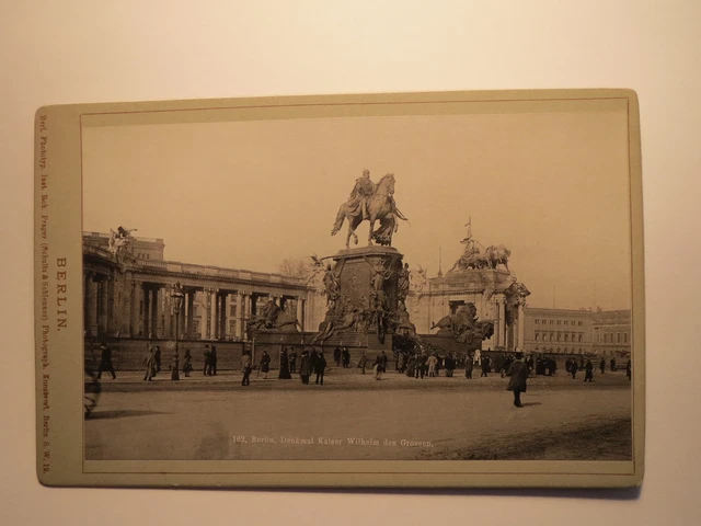 Berlino - monumento all'imperatore Guglielmo il Grande / il Grande - stampa luminosa / KAB