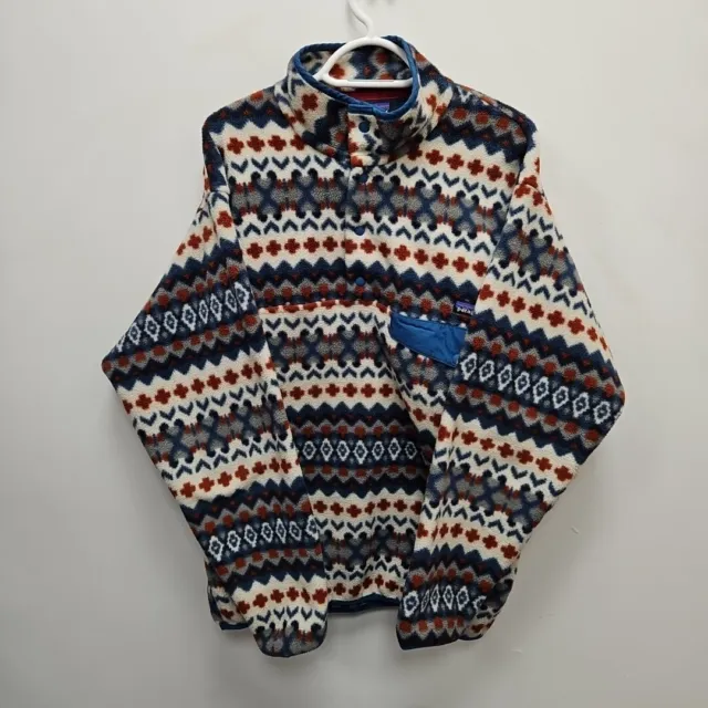 Patagonia Synchilla Snap T Fleece Navajo Aztec Pullover Jacket Jumper Medium Men