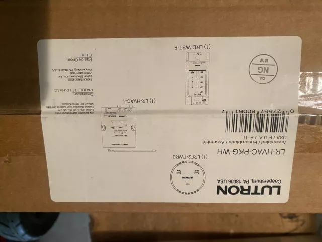 Lutron Lr-Hvac-Pkg-Wh Radiora2 Radiora3 - Brand New - Mfg Sealed