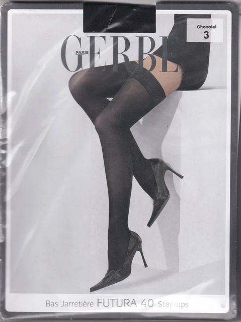 Bas Jarretière Gerbe Féline Tiger Stay-ups - Noir, 15 Deniers - Taille 2 (9) - Neuf Avec étiquettes