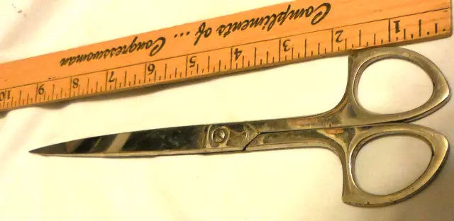 WISS 22W Upholstery Inlaid Industrial Shears Scissors Steel Forged 12.5  Vintage