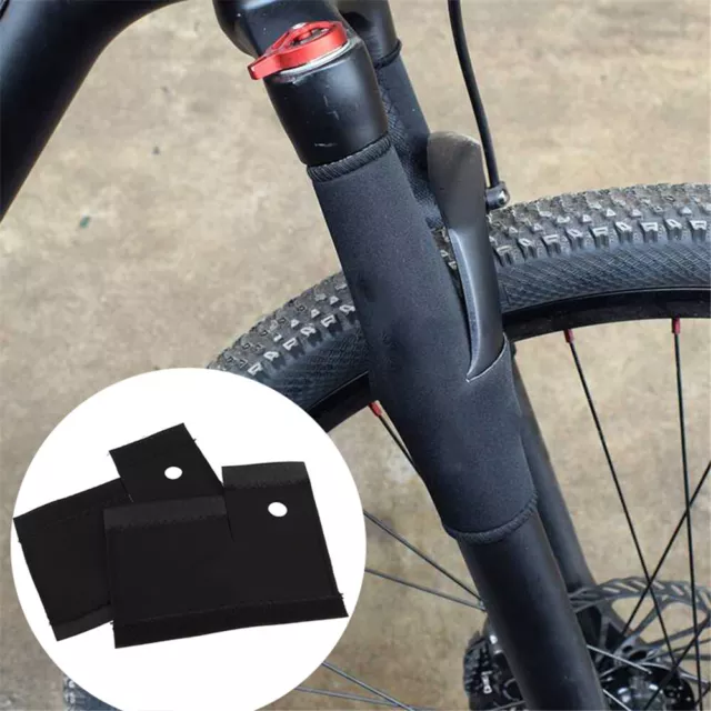 1Pair Durable Mountain Bike Front Fork Pad Frame Wrap Cover Protector Bicycle