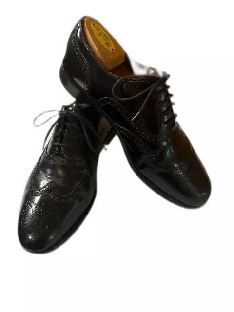 COLE HAAN CONNOLLY C07941 Black Finished Wingtip Dress Oxfords Mens ...