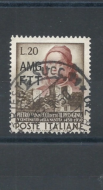 1951 Trieste A Amg-Ftt Piero Vannucci Il Perugino 1 V Used MF14514