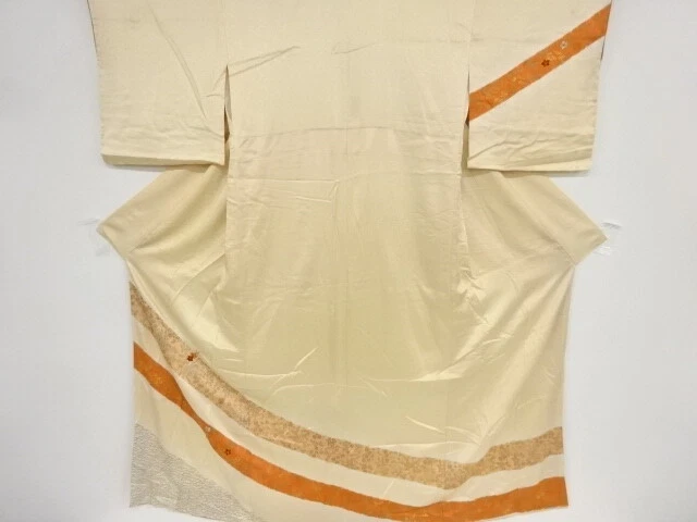 39838# Japanese Kimono / Antique Kimono / Embroidery / Floral Noshi Pattern