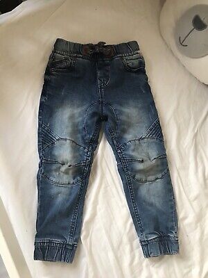 Next Boys Blue Denim Jeans Trousers Sz 4 Years