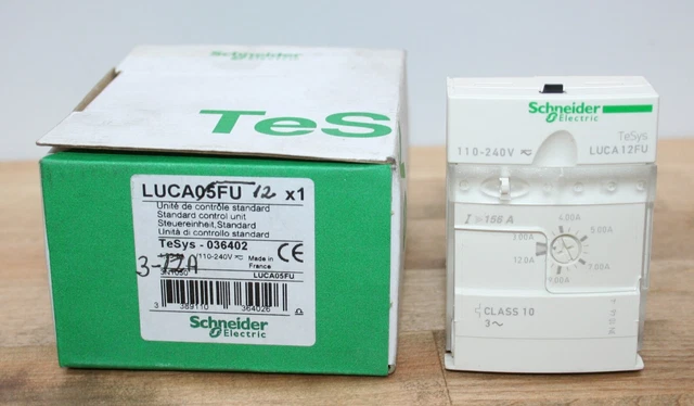 SCHNEIDER ELECTRIC LUCA12FU 3.00A - 12.00A 110-240V Standard Control Unit (NOS)