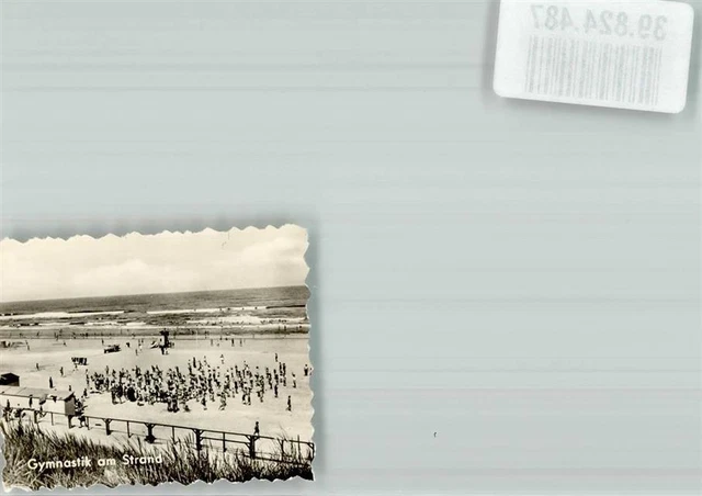39824487 - 2983 Juist Schwimmbad Strand Ort handschriftlich Foto Original aus