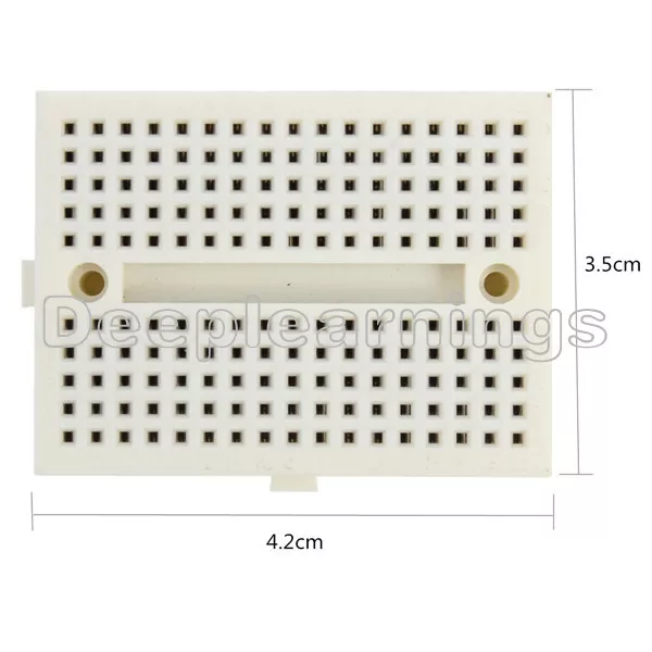 5pcs Mini White Solderless Prototype Breadboard 170 Tie-points for Arduino