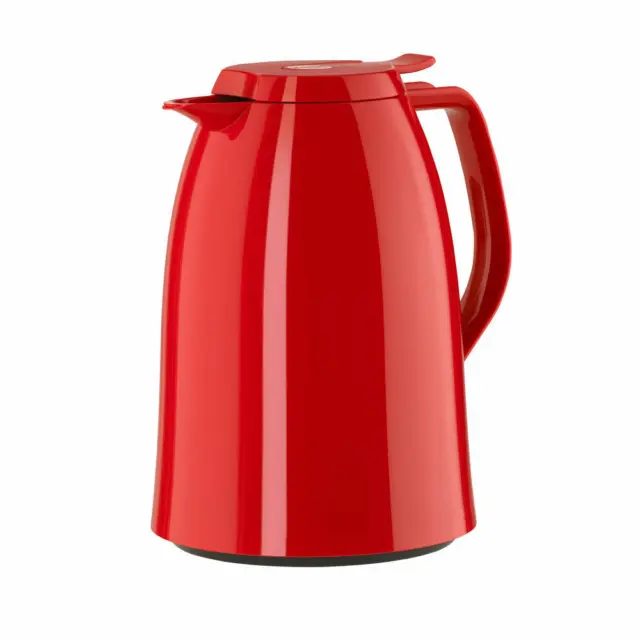 Emsa Mambo QT Isokanne Kanne Kaffeekanne Thermokanne Kunststoff Hochglanz Rot 1L