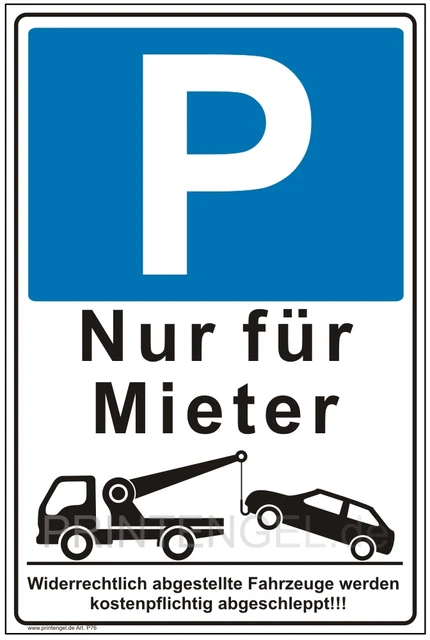 Dreifke® Parkverbotsschild, Privatparkplatz, Widerrechtlich abgestellte Dreifke® Parkverbotsschild, Privatparkplatz, Widerrechtlich abgestellte