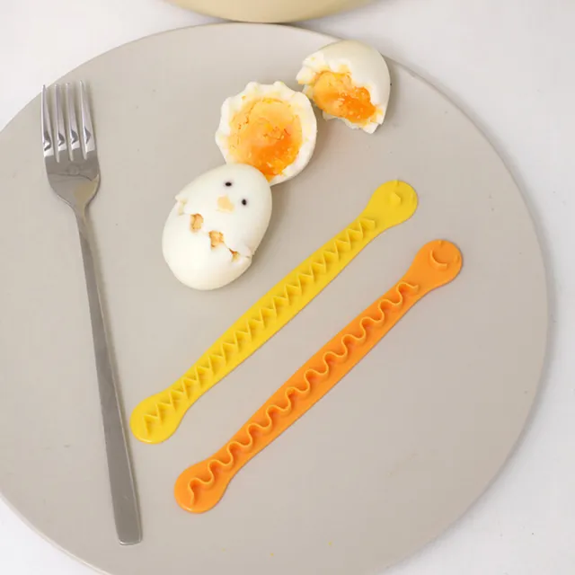 2 Pcs Fancy Cut Eggs Cooked Eggs Cutter Household Boiled Eggs Creative ToolYESD 2
