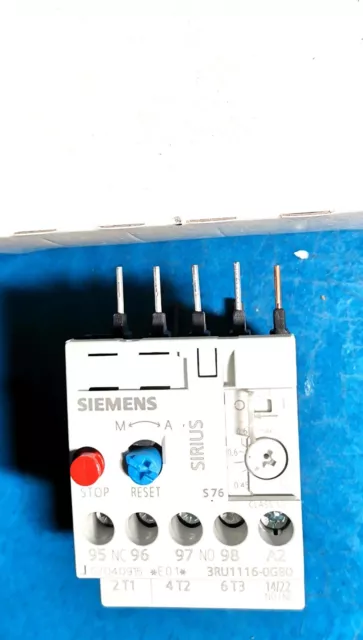 SIEMENS Relais de surcharge thermomagnétique Siemens 3RU1116-0GB0