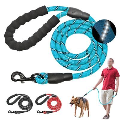 UK Dog Pet Harness Rope Lead Reflective Strong Bungee Shock Absorbing Walk Leash