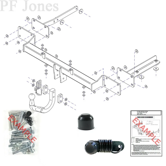 Tow-Trust Towbar for Mercedes C-Class Saloon (W203) 2000-2007 - Swan Neck