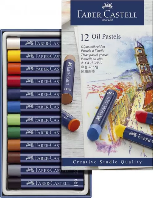 FABER-CASTELL Ölpastellkreiden STUDIO QUALITY, 12er Etui 12er Etui