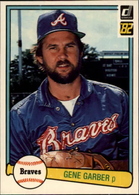 1982 CARTE DE baseball Donruss Atlanta Braves #123 Gene Garber EUR 1,62 ...