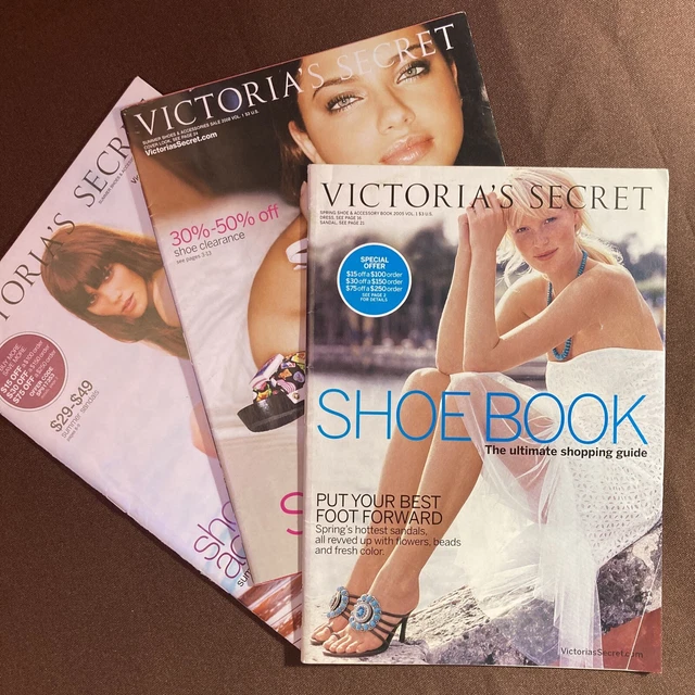VICTORIA'S SECRET SHOES & Accessories Catalogs Lot of 3 from 2000's
