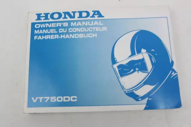 Manuale Uso E Manutenzione Honda Vt 750 C Shadow 2001 Owner's Manual Manuel