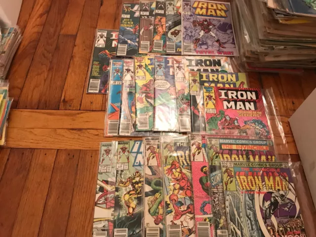 20 Iron Man Copper Age Comics 225 200 161 mostly high grade newsstand editions